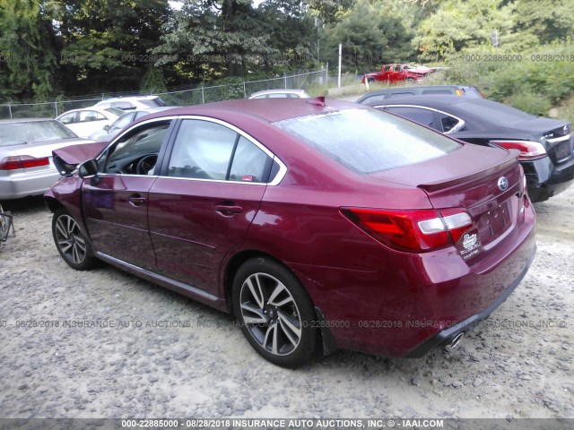 4S3BNAR66J3004478 - 2018 SUBARU LEGACY SPORT BURGUNDY photo 3