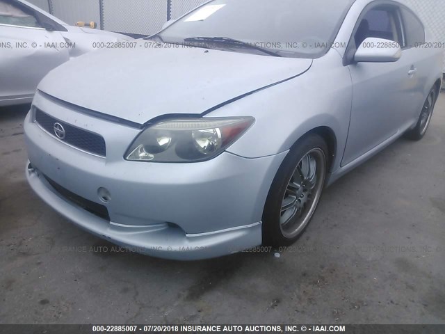 JTKDE167X60108429 - 2006 TOYOTA SCION TC BLUE photo 6