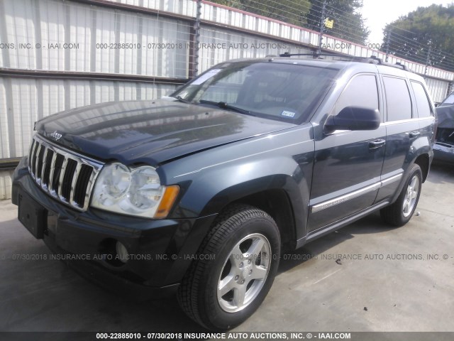 1J4HS58N45C632784 - 2005 JEEP GRAND CHEROKEE LIMITED GREEN photo 2