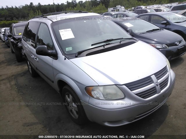 1D4GP45R46B571578 - 2006 DODGE CARAVAN SXT SILVER photo 1