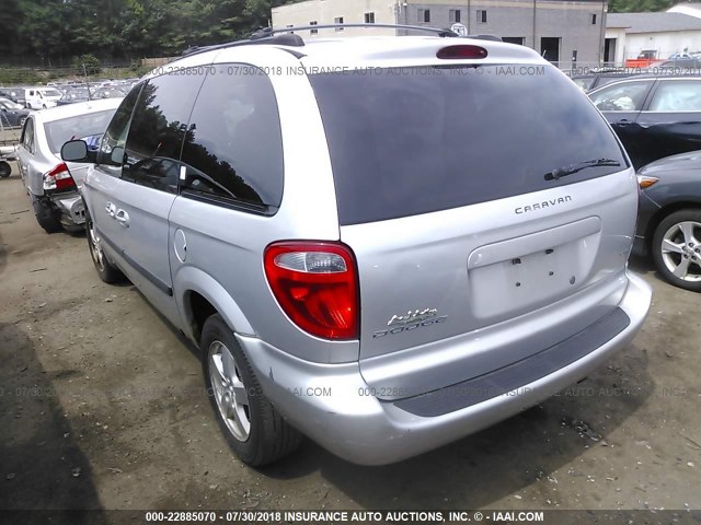 1D4GP45R46B571578 - 2006 DODGE CARAVAN SXT SILVER photo 3