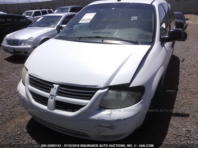 1D4GP24R15B376428 - 2005 DODGE GRAND CARAVAN SE WHITE photo 6