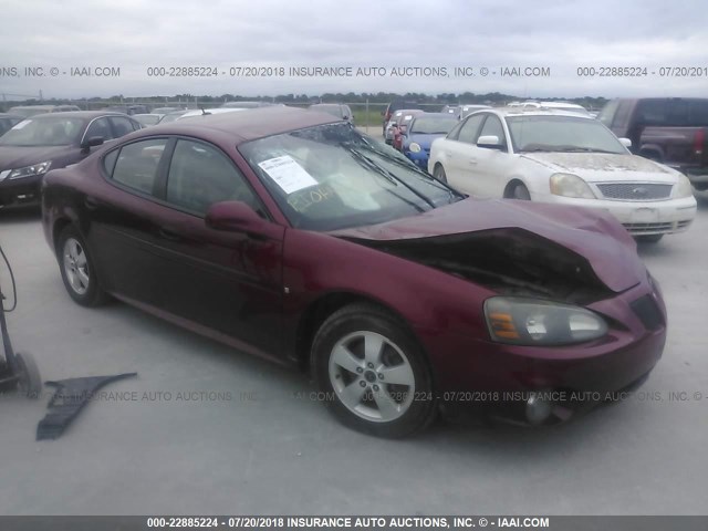 2G2WP552061177839 - 2006 PONTIAC GRAND PRIX Бордовий фото 1