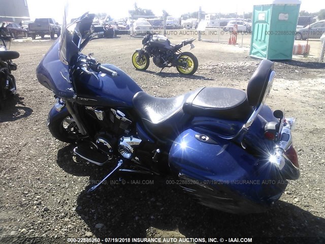 JYAVP32E1DA003366 - 2013 YAMAHA XVS1300 CT/CFD BLUE photo 3