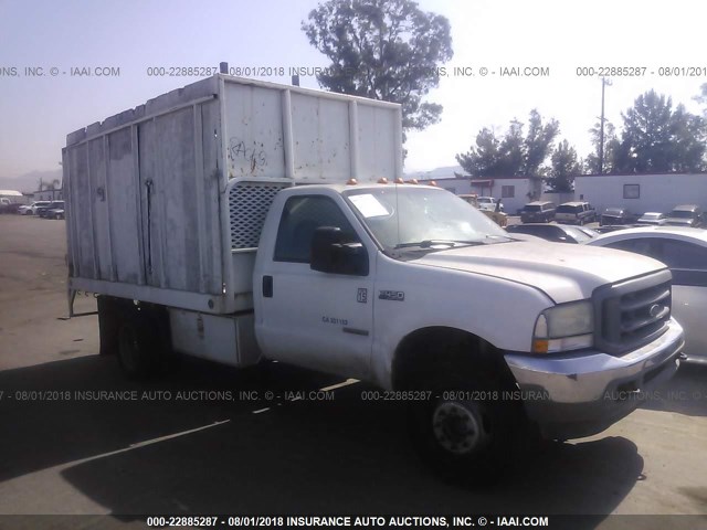 1FDXF46P54EA61633 - 2004 FORD F450 SUPER DUTY WHITE photo 1