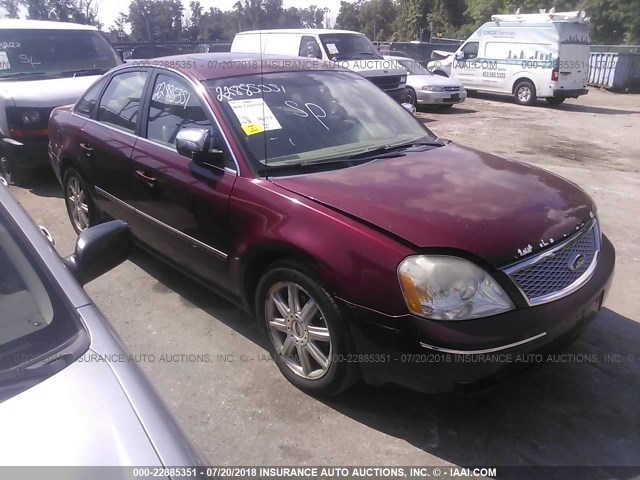 1FAFP25166G125092 - 2006 FORD FIVE HUNDRED LIMITED MAROON photo 1