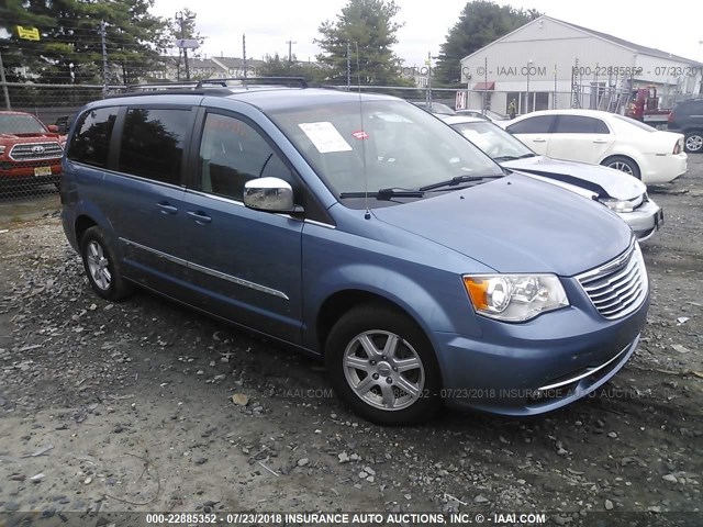 2C4RC1CG7CR143583 - 2012 CHRYSLER TOWN & COUNTRY TOURING L BLUE photo 1