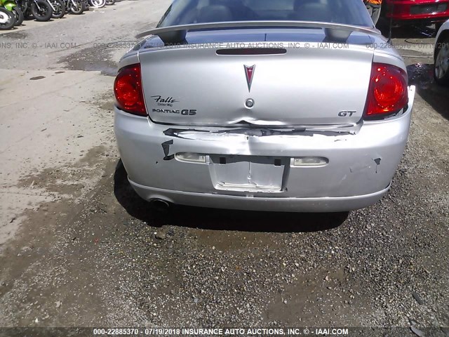 1G2AN18B587205631 - 2008 PONTIAC G5 GT SILVER photo 6