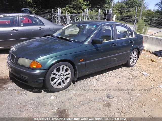 WBAAM5343YJR60713 - 2000 BMW 328 I GREEN photo 2