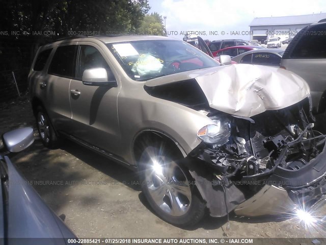 1C4RDJDG8EC586803 - 2014 DODGE DURANGO LIMITED GOLD photo 1