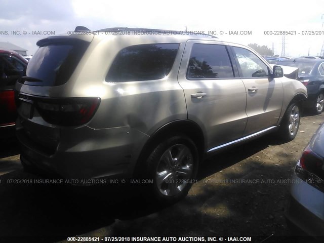 1C4RDJDG8EC586803 - 2014 DODGE DURANGO LIMITED GOLD photo 4