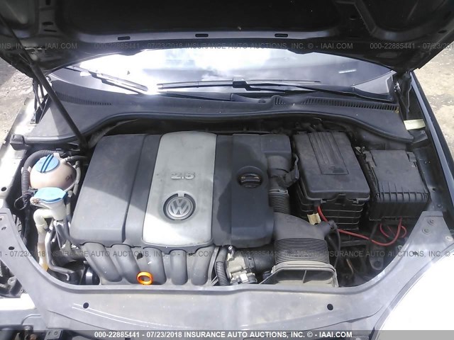 3VWEF71K77M151273 - 2007 VOLKSWAGEN JETTA WOLFSBURG 黑色 照片 10