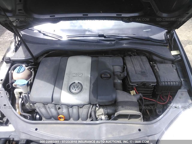 3VWEF71K77M151273 - 2007 VOLKSWAGEN JETTA WOLFSBURG BLACK photo 10