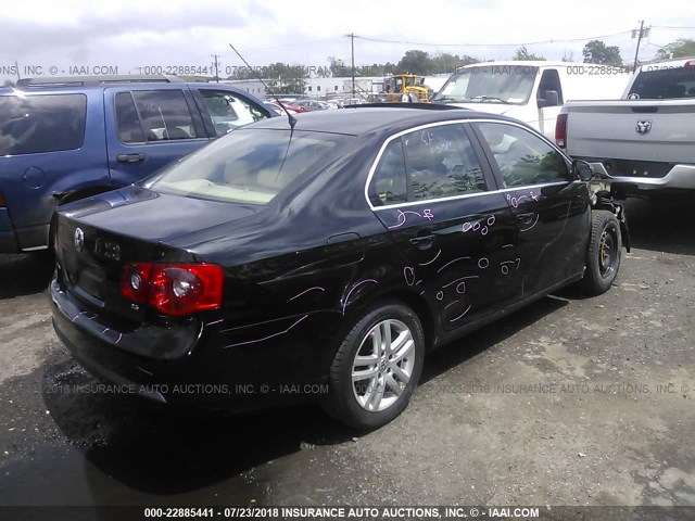 3VWEF71K77M151273 - 2007 VOLKSWAGEN JETTA WOLFSBURG BLACK photo 4