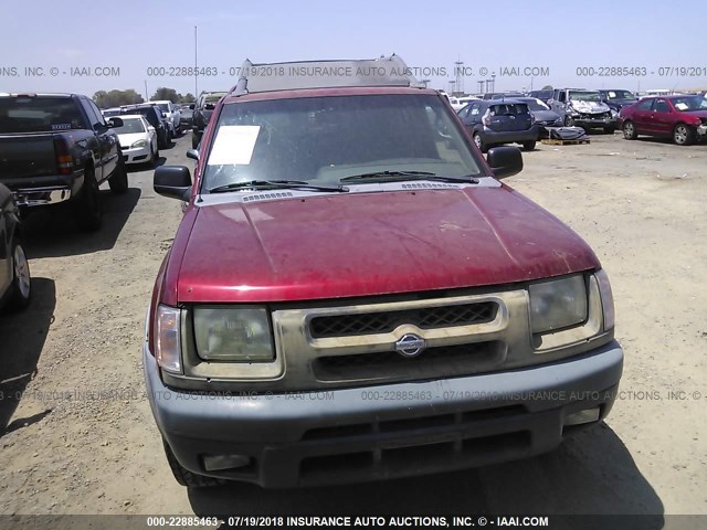 5N1ED28Y71C557628 - 2001 NISSAN XTERRA XE/SE RED photo 6