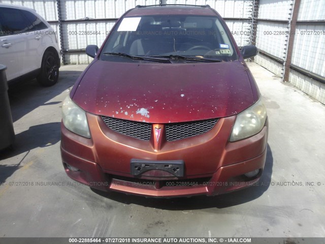 5Y2SL62813Z432456 - 2003 PONTIAC VIBE RED photo 6