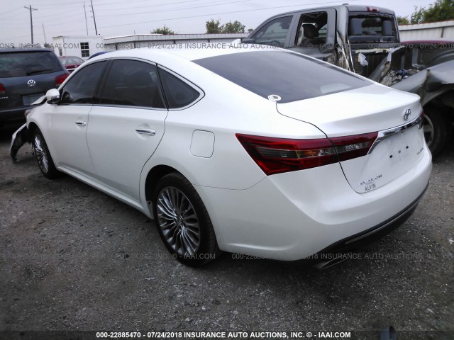 4T1BK1EB4JU275329 - 2018 TOYOTA AVALON XLE PLUS/PREMIUM/TOUR/LTD WHITE photo 3