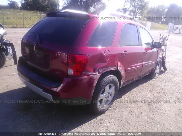 2CKDL73F266016615 - 2006 PONTIAC TORRENT RED photo 4