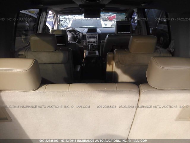 5N1AA08AX6N708147 - 2006 NISSAN ARMADA SE/LE WHITE photo 8