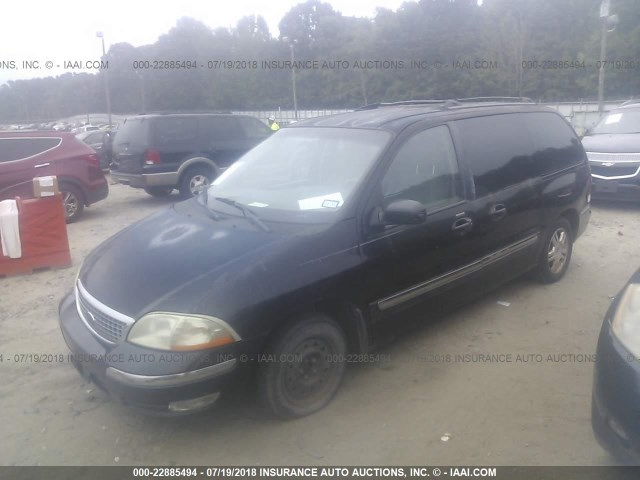 2FMZA52472BA05467 - 2002 FORD WINDSTAR SE BLACK photo 2