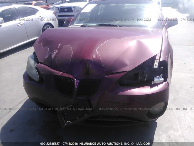 2G2WP522451294228 - 2005 PONTIAC GRAND PRIX MAROON photo 6