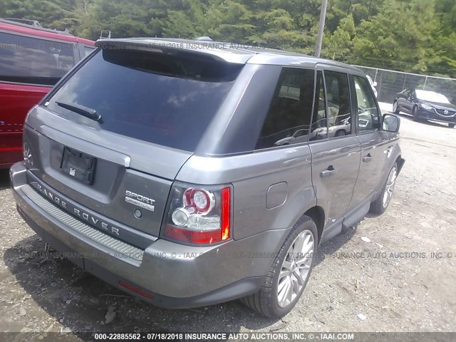 SALSK2D46BA271971 - 2011 LAND ROVER RANGE ROVER SPORT LUX GRAY photo 4