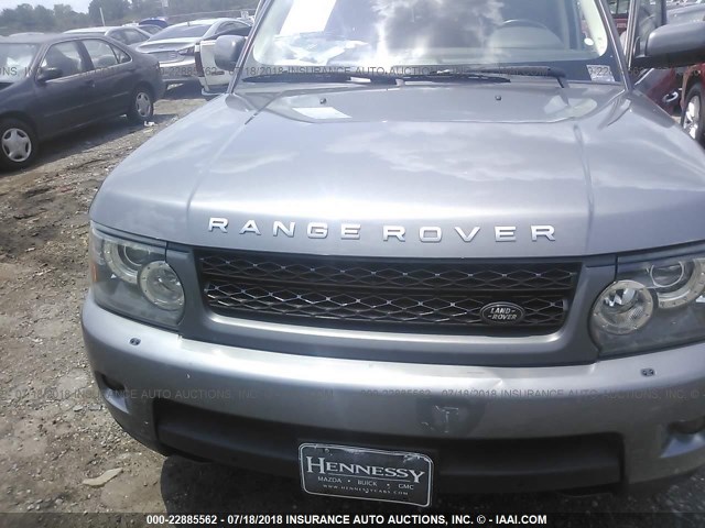 SALSK2D46BA271971 - 2011 LAND ROVER RANGE ROVER SPORT LUX GRAY photo 6