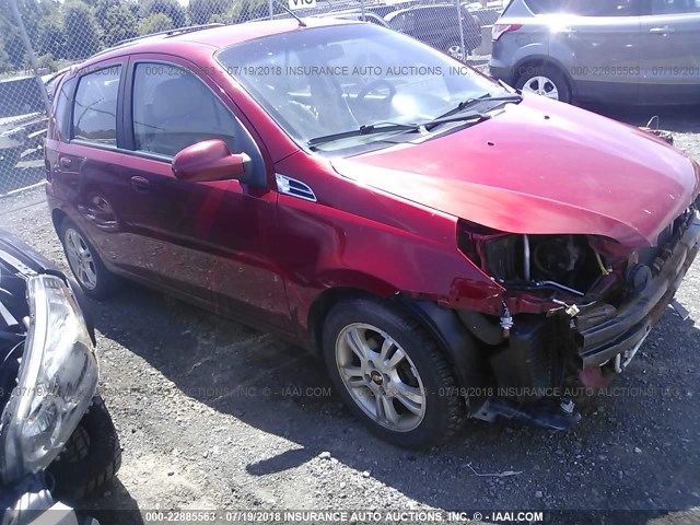 KL1TG6DE7BB124492 - 2011 CHEVROLET AVEO LT RED photo 1