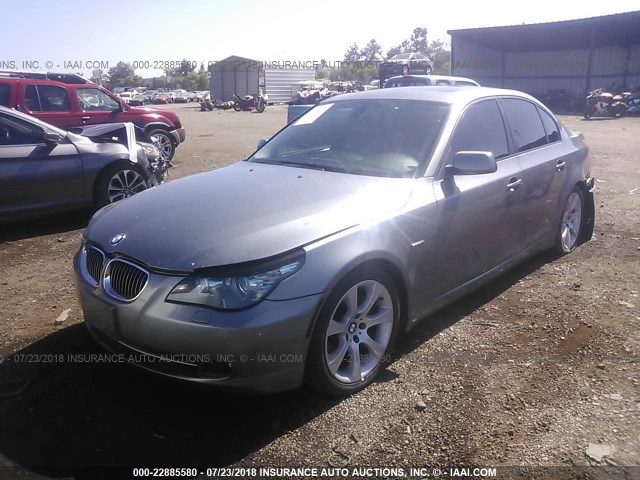 WBANW135X8CZ83424 - 2008 BMW 535 I GRAY photo 2