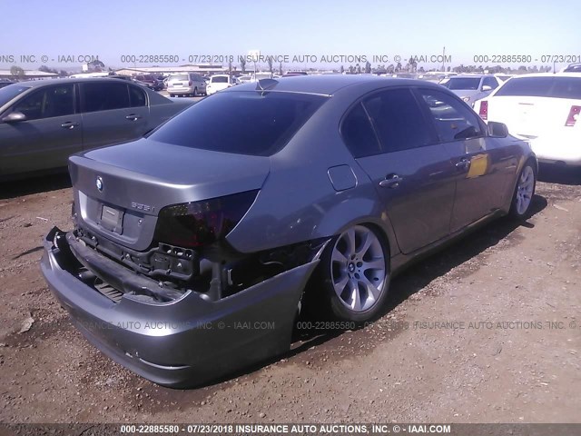 WBANW135X8CZ83424 - 2008 BMW 535 I GRAY photo 4