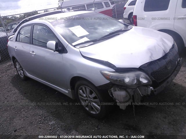 2T1BU40E39C114979 - 2009 TOYOTA COROLLA S/LE/XLE SILVER photo 1