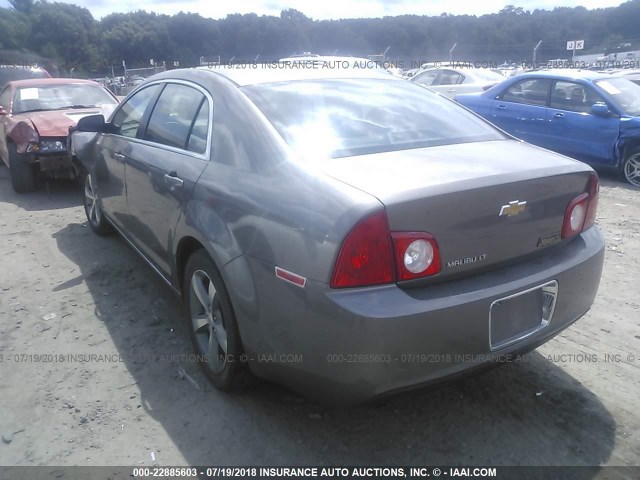 1G1ZC5E11BF386613 - 2011 CHEVROLET MALIBU 1LT 棕色 照片 3