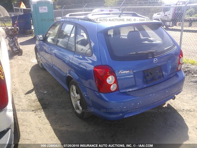 JM1BJ245631137093 - 2003 MAZDA PROTEGE PR5 蓝色 照片 3