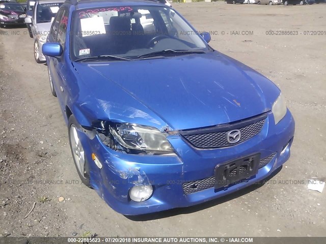 JM1BJ245631137093 - 2003 MAZDA PROTEGE PR5 BLUE photo 6