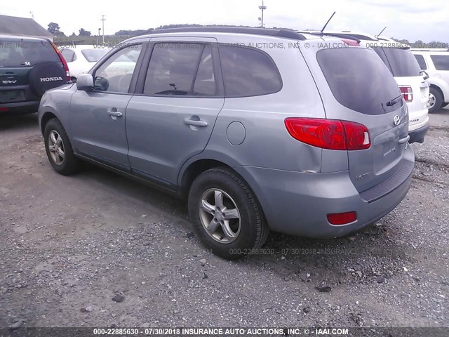 5NMSG13D48H175548 - 2008 HYUNDAI SANTA FE GLS GRAY photo 3