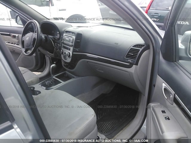 5NMSG13D48H175548 - 2008 HYUNDAI SANTA FE GLS GRAY photo 5