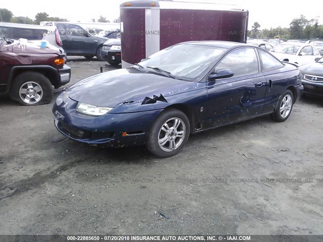 1G8ZG1270XZ116883 - 1999 SATURN SC2 BLUE photo 2