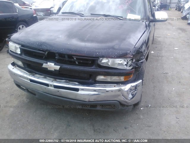 2GCEC19T0Y1116380 - 2000 CHEVROLET SILVERADO C1500 BLACK photo 6