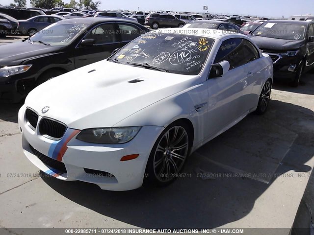 WBSWL93538P331292 - 2008 BMW M3 WHITE photo 2