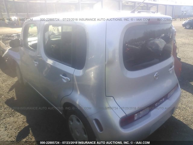 JN8AZ2KR9AT151568 - 2010 NISSAN CUBE S/SL/KROM SILVER photo 3