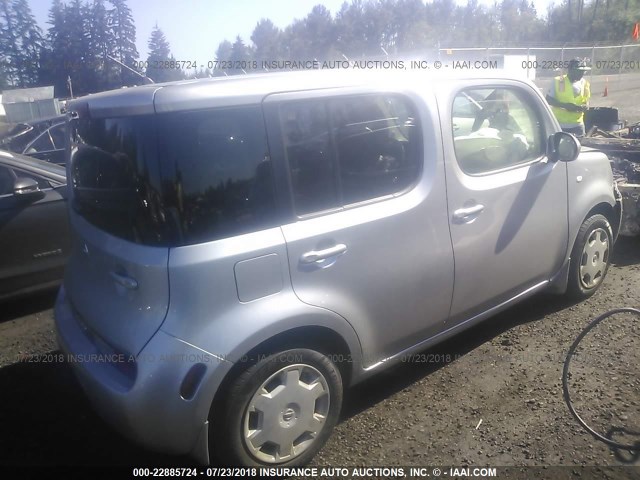 JN8AZ2KR9AT151568 - 2010 NISSAN CUBE S/SL/KROM SILVER photo 4