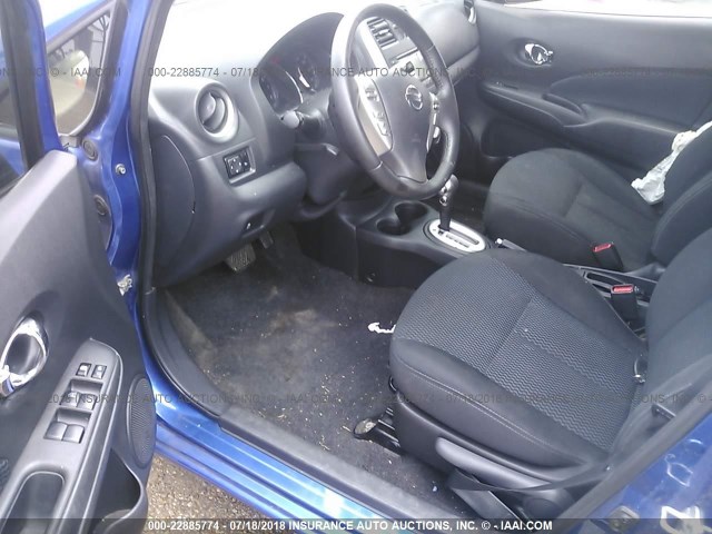 3N1CE2CP3EL371847 - 2014 NISSAN VERSA NOTE S/S PLUS/SV/SL BLUE photo 5