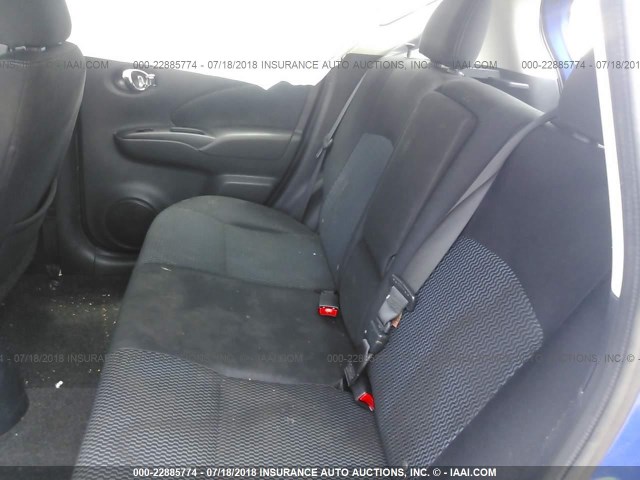 3N1CE2CP3EL371847 - 2014 NISSAN VERSA NOTE S/S PLUS/SV/SL BLUE photo 8