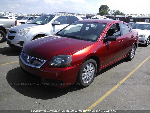 4A32B2FF9BE029154 - 2011 MITSUBISHI GALANT FE RED photo 2