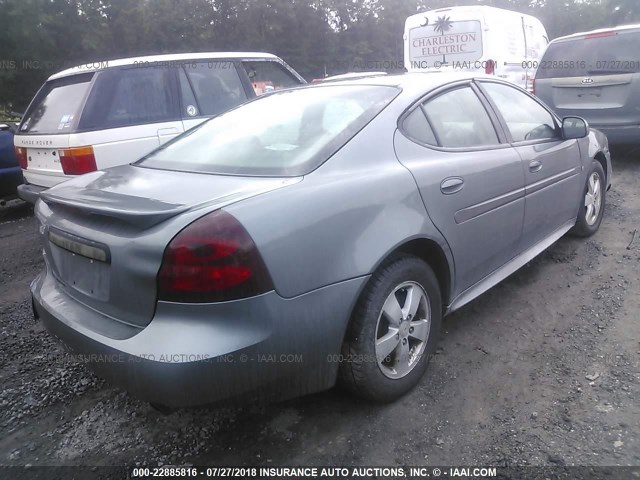 2G2WP552171148738 - 2007 PONTIAC GRAND PRIX GRAY photo 4
