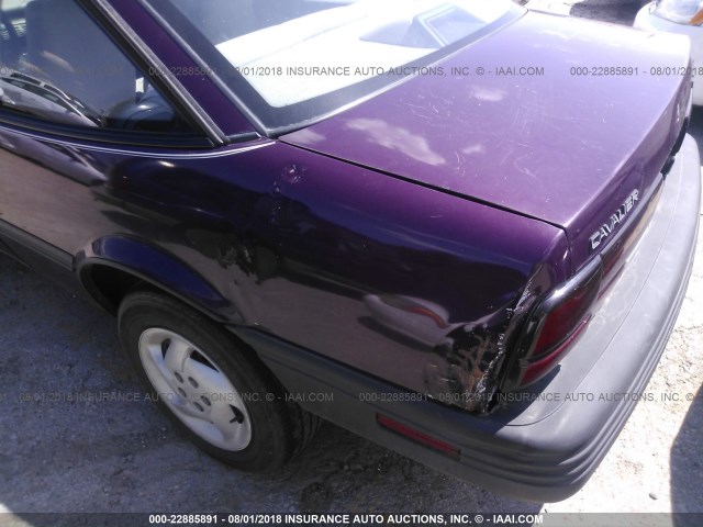 1G1JC1441R7331410 - 1994 CHEVROLET CAVALIER VL/RS PURPLE photo 6