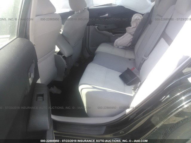 4T4BF1FK7CR216206 - 2012 TOYOTA CAMRY SE/LE/XLE BLACK photo 8