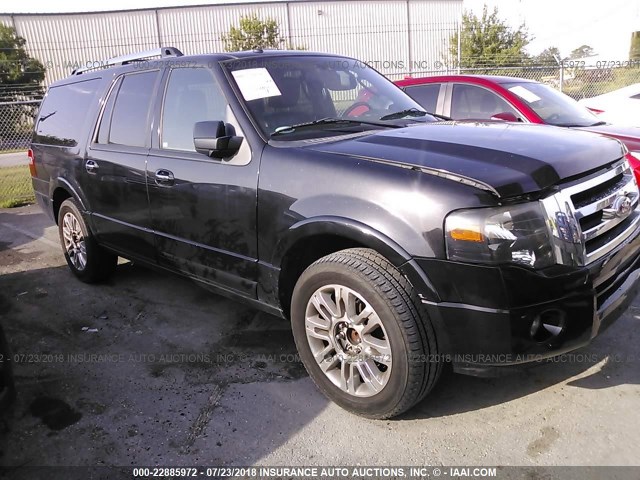 1FMJK1K58BEF10899 - 2011 FORD EXPEDITION EL LIMITED BLACK photo 1