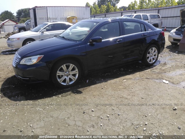 1C3CCBBB0DN595086 - 2013 CHRYSLER 200 TOURING BLUE photo 2