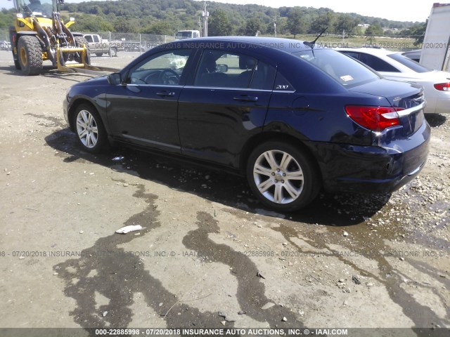 1C3CCBBB0DN595086 - 2013 CHRYSLER 200 TOURING BLUE photo 3